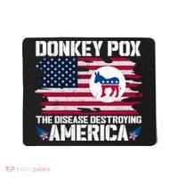 Donkey Pox The Disease Destroying America Funny Anti Biden Mousepad thumb 0