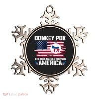 Donkey Pox The Disease Destroying America Funny Anti Biden Ornament thumb 0