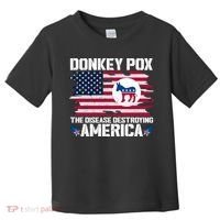 Donkey Pox The Disease Destroying America Funny Anti Biden Toddler T-Shirt thumb 0