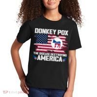 Donkey Pox The Disease Destroying America Funny Anti Biden Kids T-Shirt thumb 2