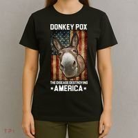 Donkey Pox The Disease Destroying America Funny T-Shirt thumb 4