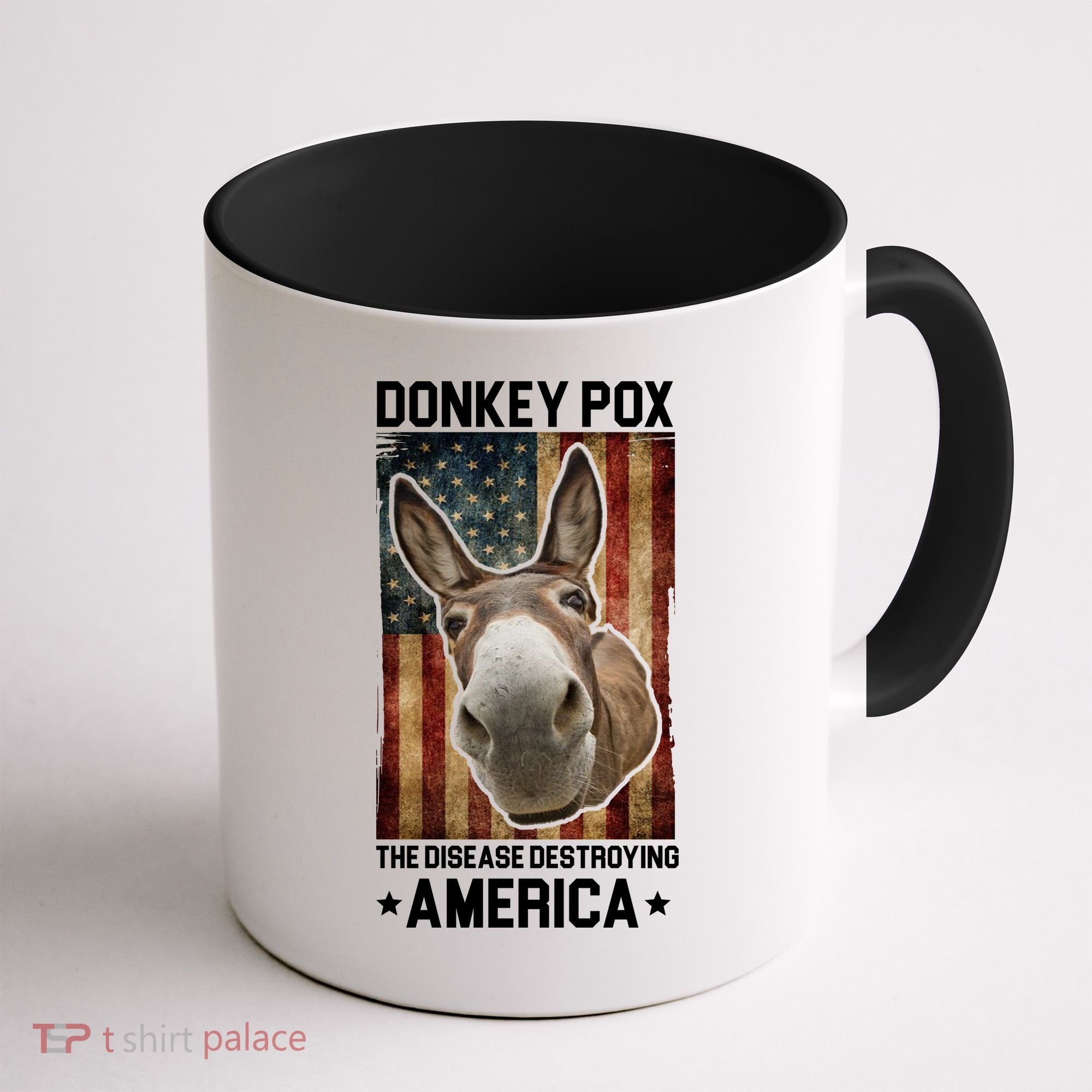 Donkey Pox The Disease Destroying America Funny Coffee Mug