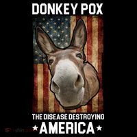 Donkey Pox The Disease Destroying America Funny Baby Bodysuit thumb 2