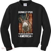Donkey Pox The Disease Destroying America Funny Kids Sweatshirt thumb 0