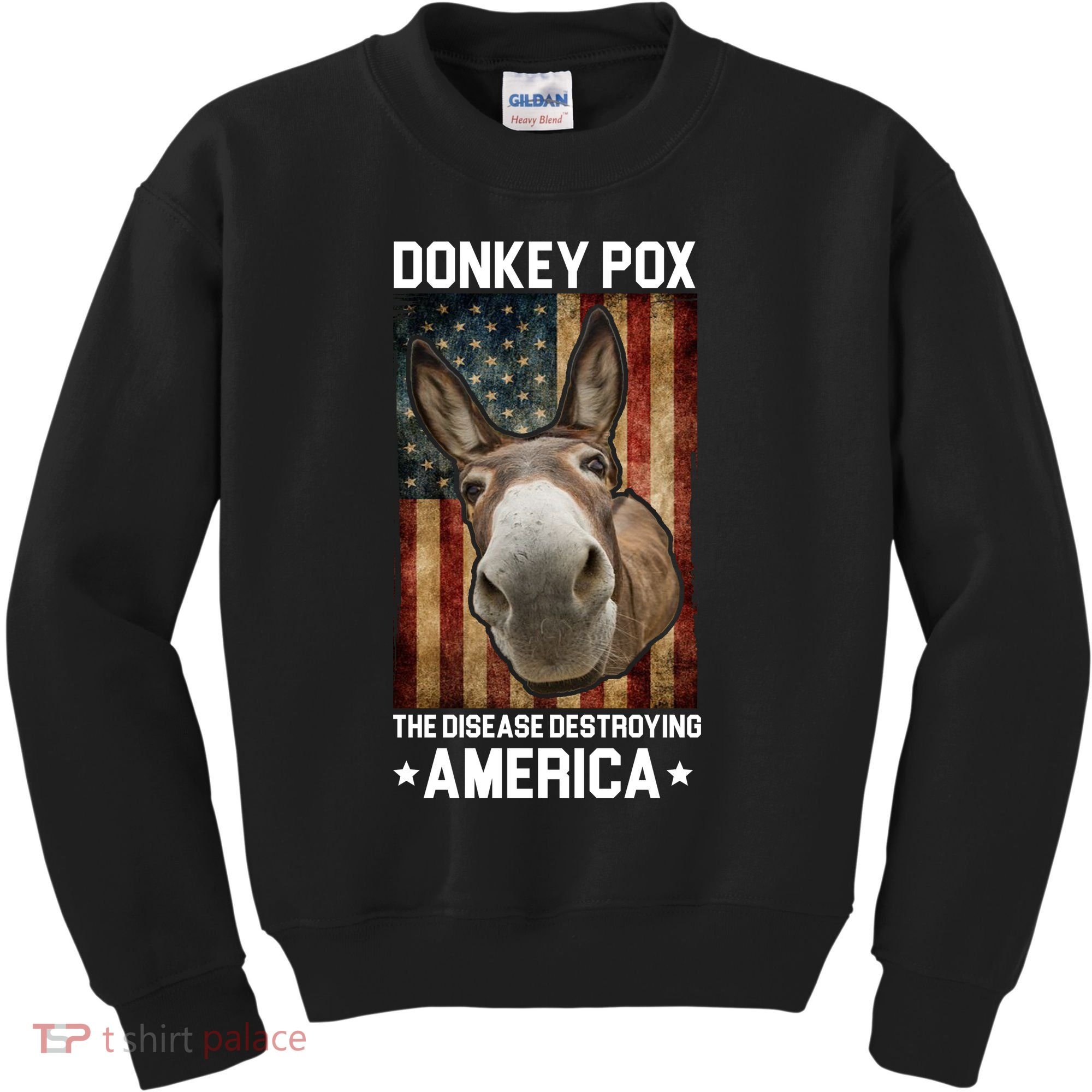 Donkey Pox The Disease Destroying America Funny Kids Sweatshirt