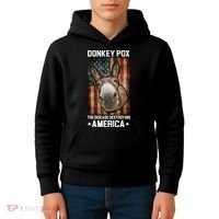 Donkey Pox The Disease Destroying America Funny Kids Hoodie thumb 4