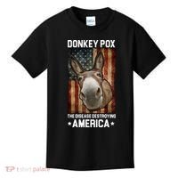 Donkey Pox The Disease Destroying America Funny Kids T-Shirt thumb 0