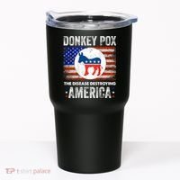 Donkey Pox The Disease Destroying America Funny Tumbler thumb 0