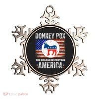Donkey Pox The Disease Destroying America Funny Ornament thumb 0