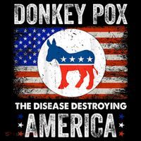 Donkey Pox The Disease Destroying America Funny Ornament thumb 1