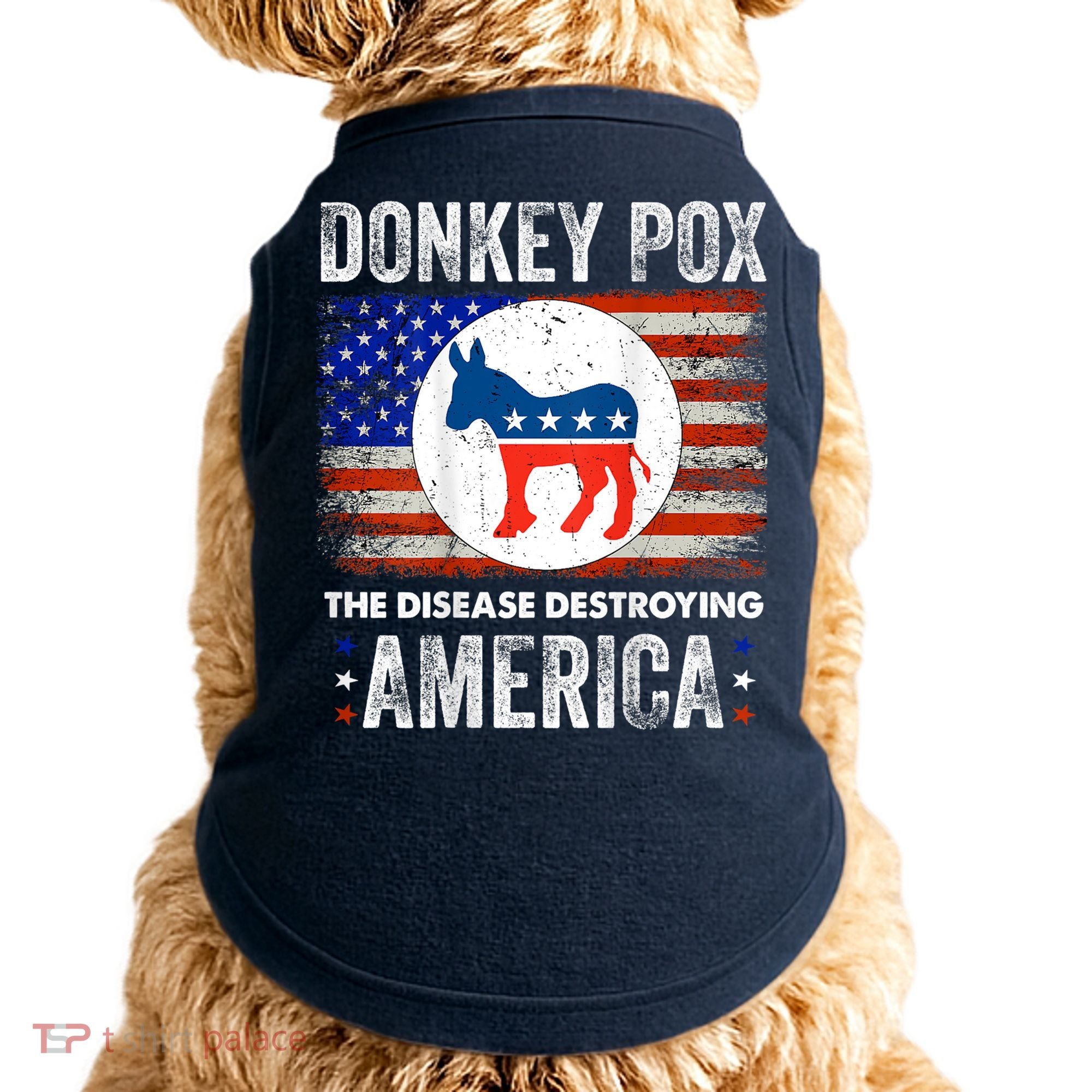Donkey Pox The Disease Destroying America Funny Doggie Tank