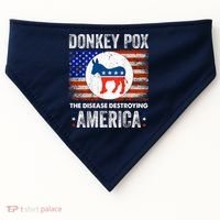 Donkey Pox The Disease Destroying America Funny USA-Made Doggie Bandana thumb 0