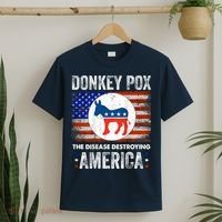 Donkey Pox The Disease Destroying America Funny T-Shirt thumb 2