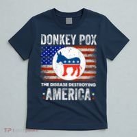 Donkey Pox The Disease Destroying America Funny T-Shirt thumb 5