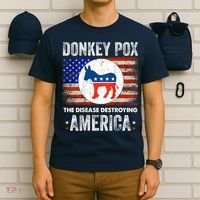 Donkey Pox The Disease Destroying America Funny T-Shirt thumb 6