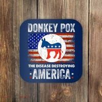 Donkey Pox The Disease Destroying America Funny Coaster thumb 0