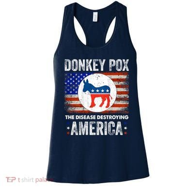 Donkey Pox The Disease Destroying America Funny Women's Tank Top