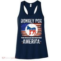 Donkey Pox The Disease Destroying America Funny Women's Tank Top thumb 0