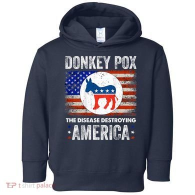 Donkey Pox The Disease Destroying America Funny Toddler Hoodie