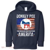 Donkey Pox The Disease Destroying America Funny Toddler Hoodie thumb 0