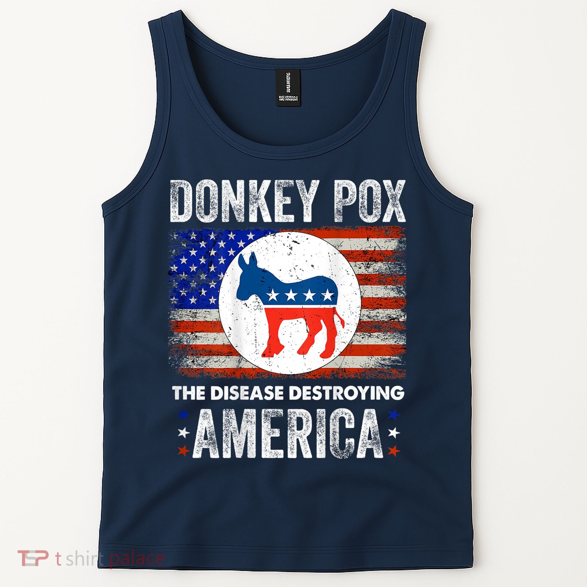 Donkey Pox The Disease Destroying America Funny Tank Top