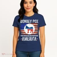 Donkey Pox The Disease Destroying America Funny Women's T-Shirt thumb 4