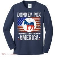 Donkey Pox The Disease Destroying America Funny Kids Long Sleeve Shirt thumb 0