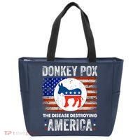 Donkey Pox The Disease Destroying America Funny Tote Bag thumb 0