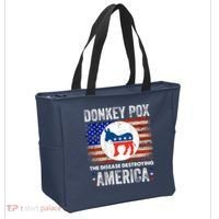 Donkey Pox The Disease Destroying America Funny Tote Bag thumb 2