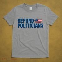 Defund Politicians United States Vintage Flag T-Shirt thumb 5