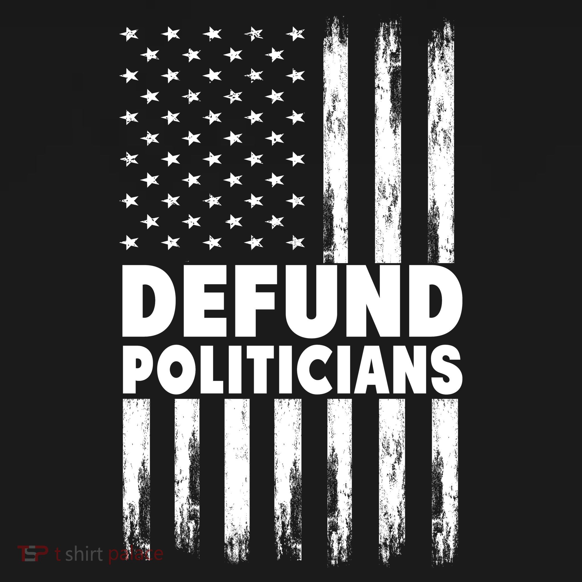 Defund Politicians USA Flag Polo