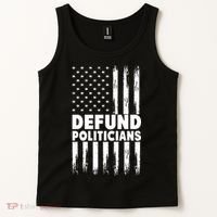 Defund Politicians USA Flag Tank Top thumb 2