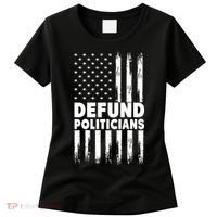 Defund Politicians USA Flag Women's T-Shirt thumb 0