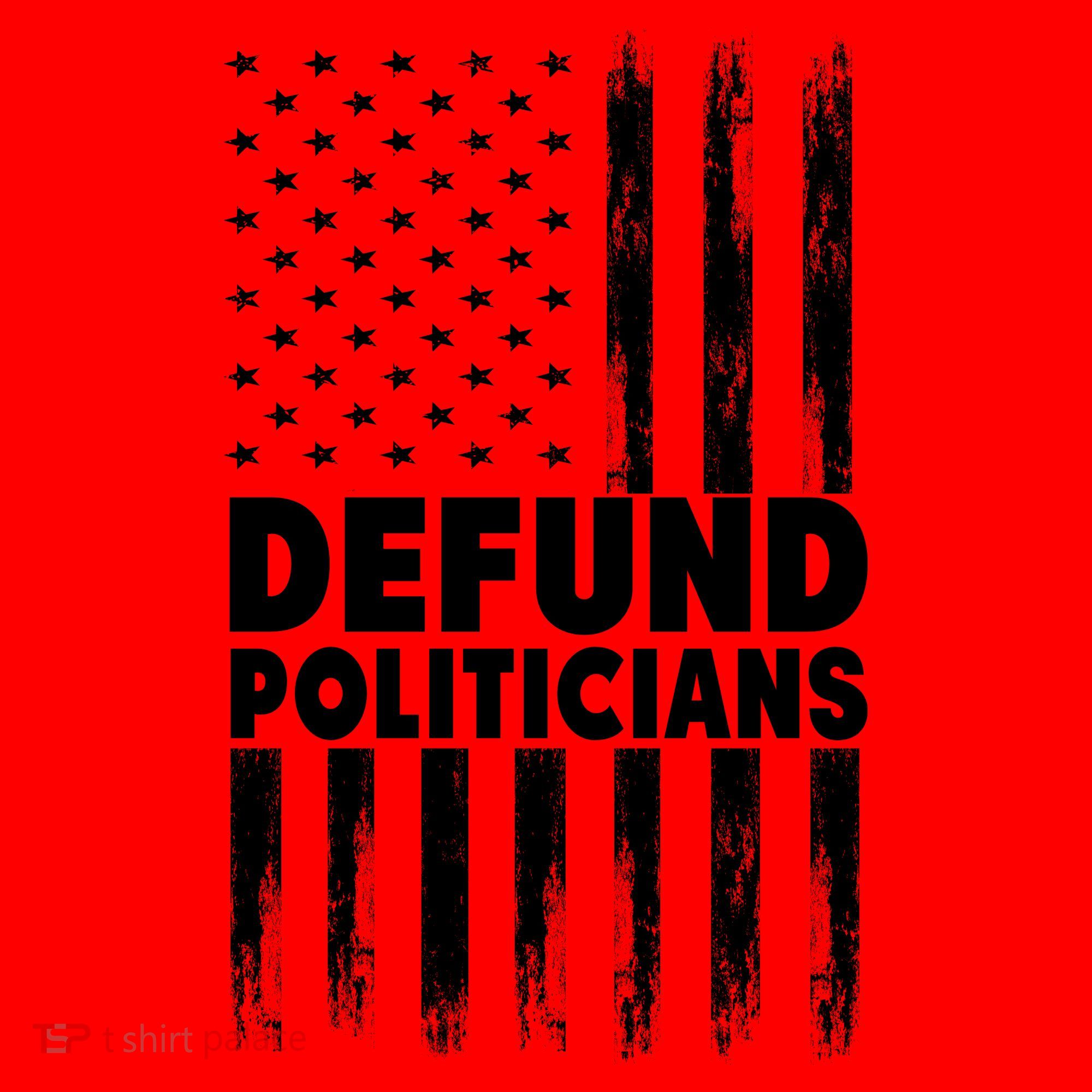 Defund Politicians USA Flag Santa Hat