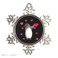 Dabbing Penguin Valentine's Day Love Heart Dance Pose Cute Gift Ornament thumb 0