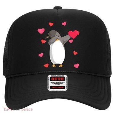 Dabbing Penguin Valentine's Day Love Heart Dance Pose Cute Gift Hat