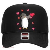 Dabbing Penguin Valentine's Day Love Heart Dance Pose Cute Gift Hat thumb 0