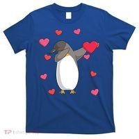 Dabbing Penguin Valentine's Day Love Heart Dance Pose Cute Gift T-Shirt thumb 0