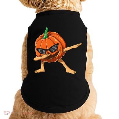 Dabbing Pumpkin With Glasses Halloween Pumpkin Dabbing Dab Gift Doggie Tank