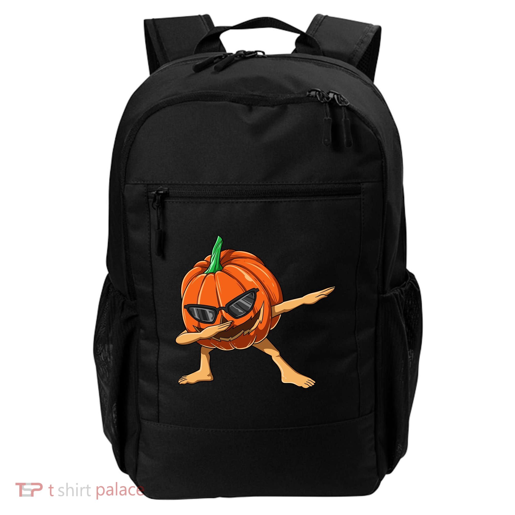 Dabbing Pumpkin With Glasses Halloween Pumpkin Dabbing Dab Gift Backpack