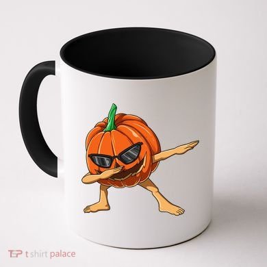 Dabbing Pumpkin With Glasses Halloween Pumpkin Dabbing Dab Gift Coffee Mug