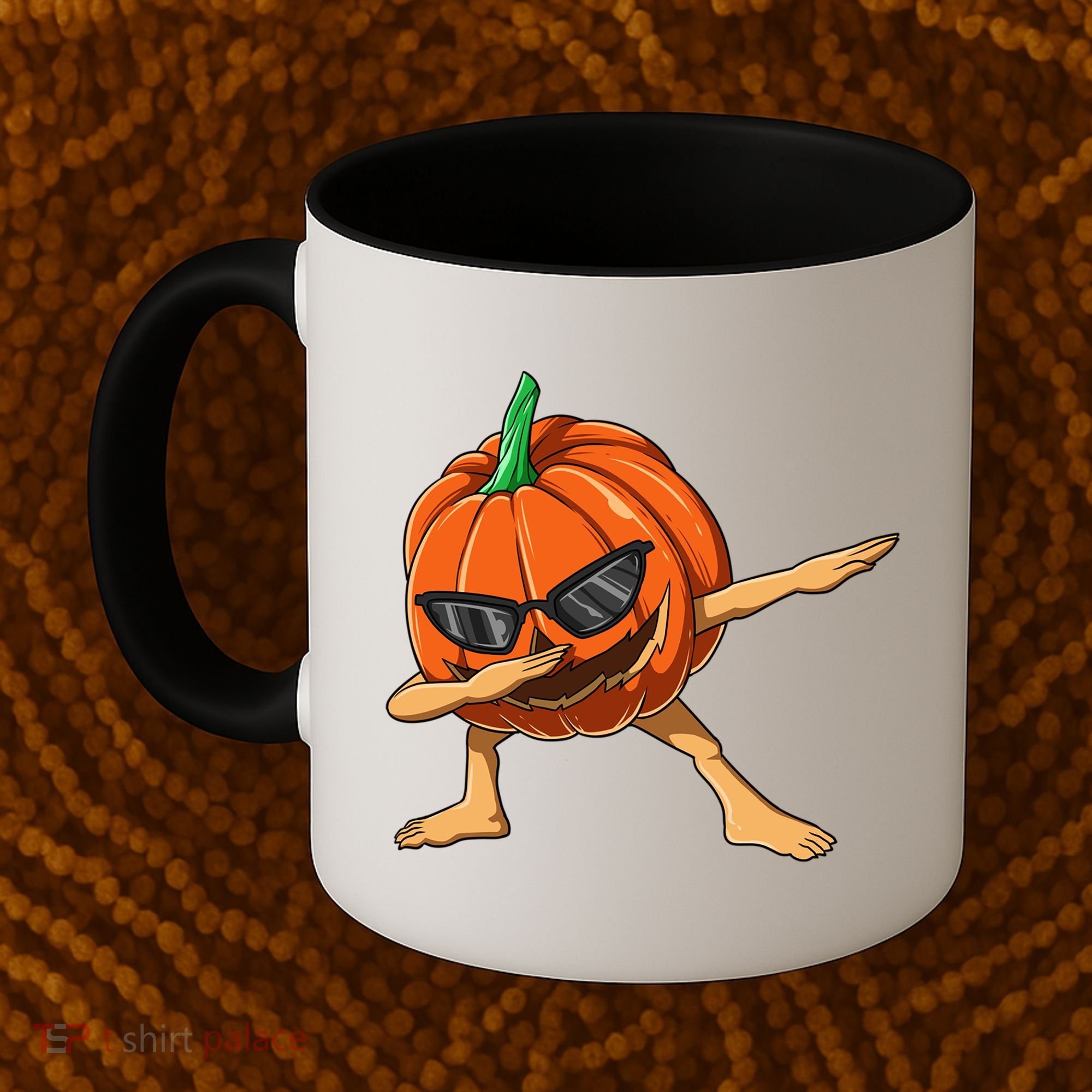 Dabbing Pumpkin With Glasses Halloween Pumpkin Dabbing Dab Gift Coffee Mug