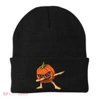 Dabbing Pumpkin With Glasses Halloween Pumpkin Dabbing Dab Gift Beanie thumb 0