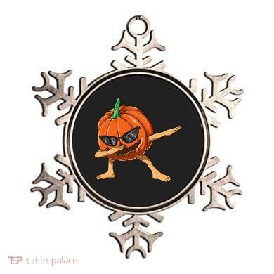 Dabbing Pumpkin With Glasses Halloween Pumpkin Dabbing Dab Gift Ornament