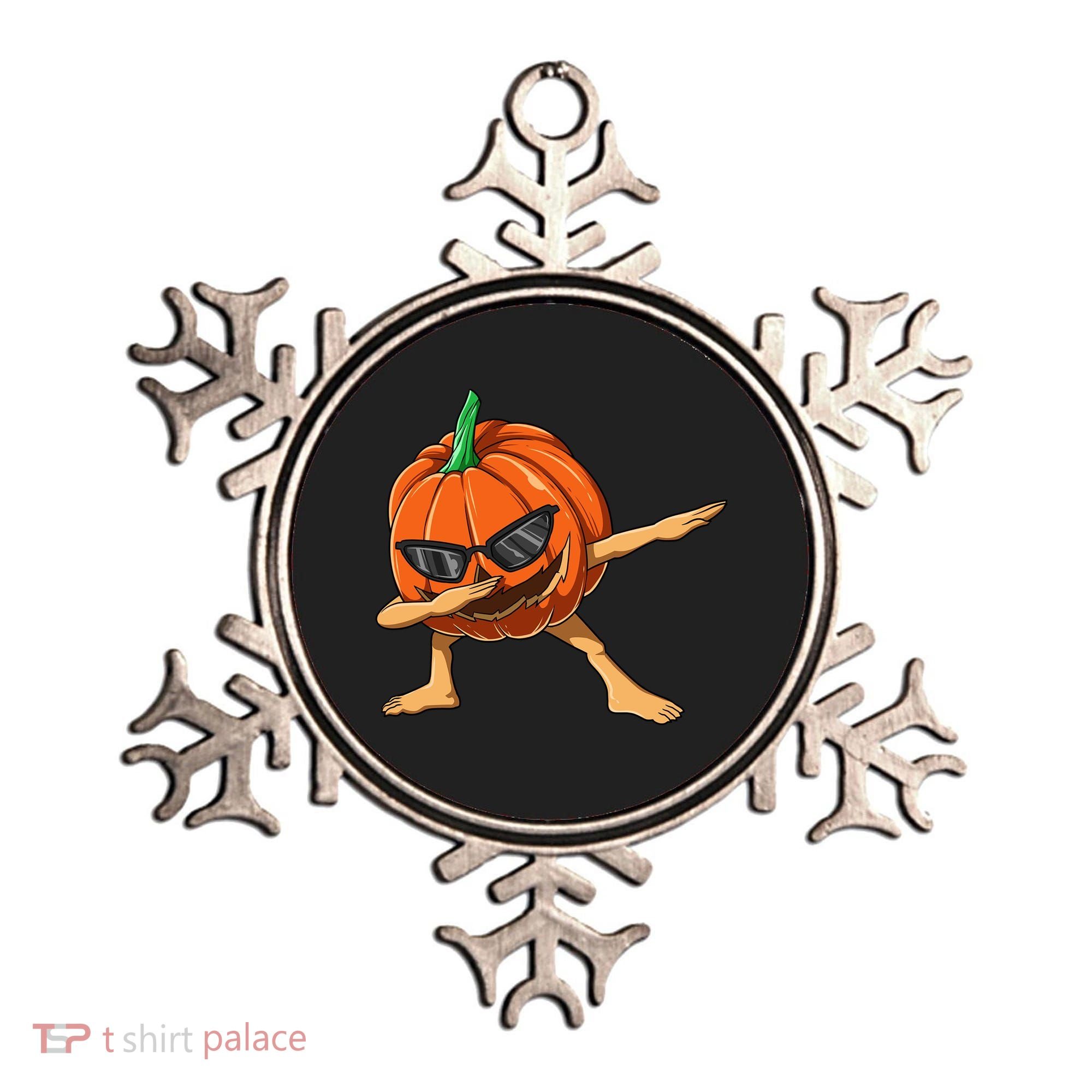 Dabbing Pumpkin With Glasses Halloween Pumpkin Dabbing Dab Gift Ornament