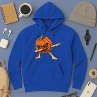 Dabbing Pumpkin With Glasses Halloween Pumpkin Dabbing Dab Gift Hoodie thumb 3