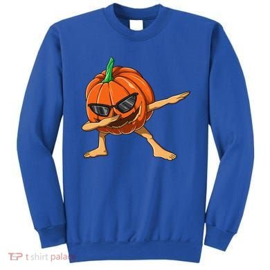 Dabbing Pumpkin With Glasses Halloween Pumpkin Dabbing Dab Gift Sweatshirt