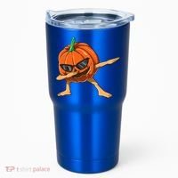 Dabbing Pumpkin With Glasses Halloween Pumpkin Dabbing Dab Gift Tumbler thumb 0