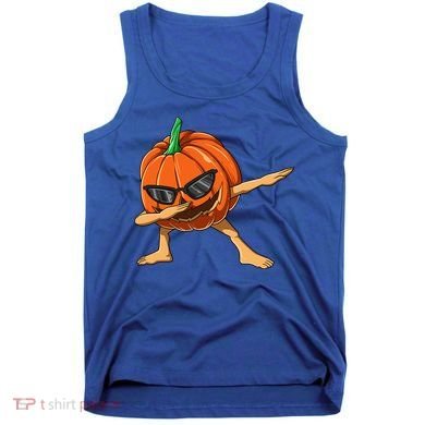 Dabbing Pumpkin With Glasses Halloween Pumpkin Dabbing Dab Gift Tank Top