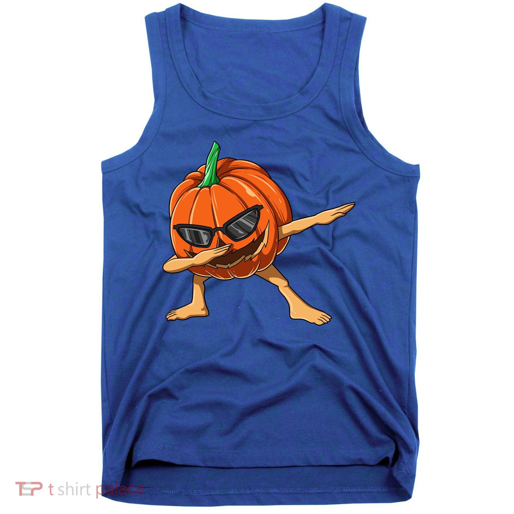 Dabbing Pumpkin With Glasses Halloween Pumpkin Dabbing Dab Gift Tank Top